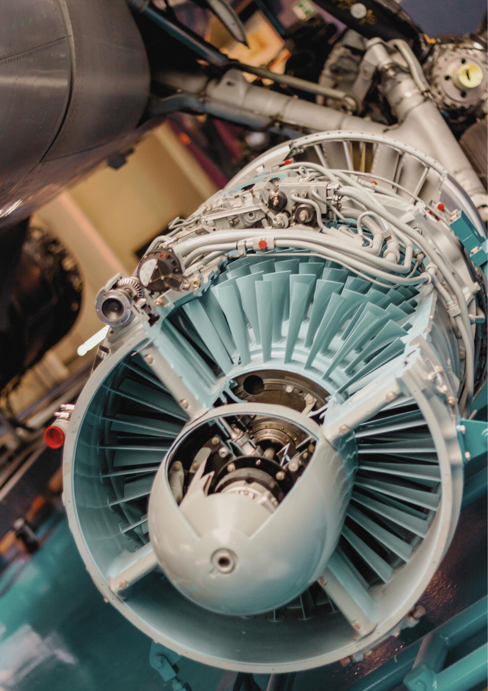 Aviation Engineering, Safety and Operational Excellence Aircraft jet engine representing Mie Rajcic's expertise in aviation, safety-critical operations, complex systems, and operational excellence